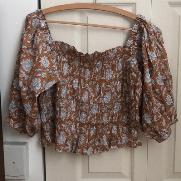 Daughters of India Tops - Daughters of India Saira top - Caramel (NWT)
